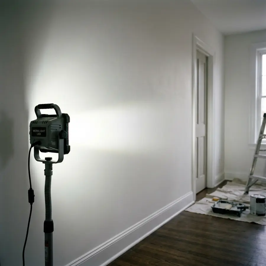 Raking-light inspection for smoothness and visible shadow defects